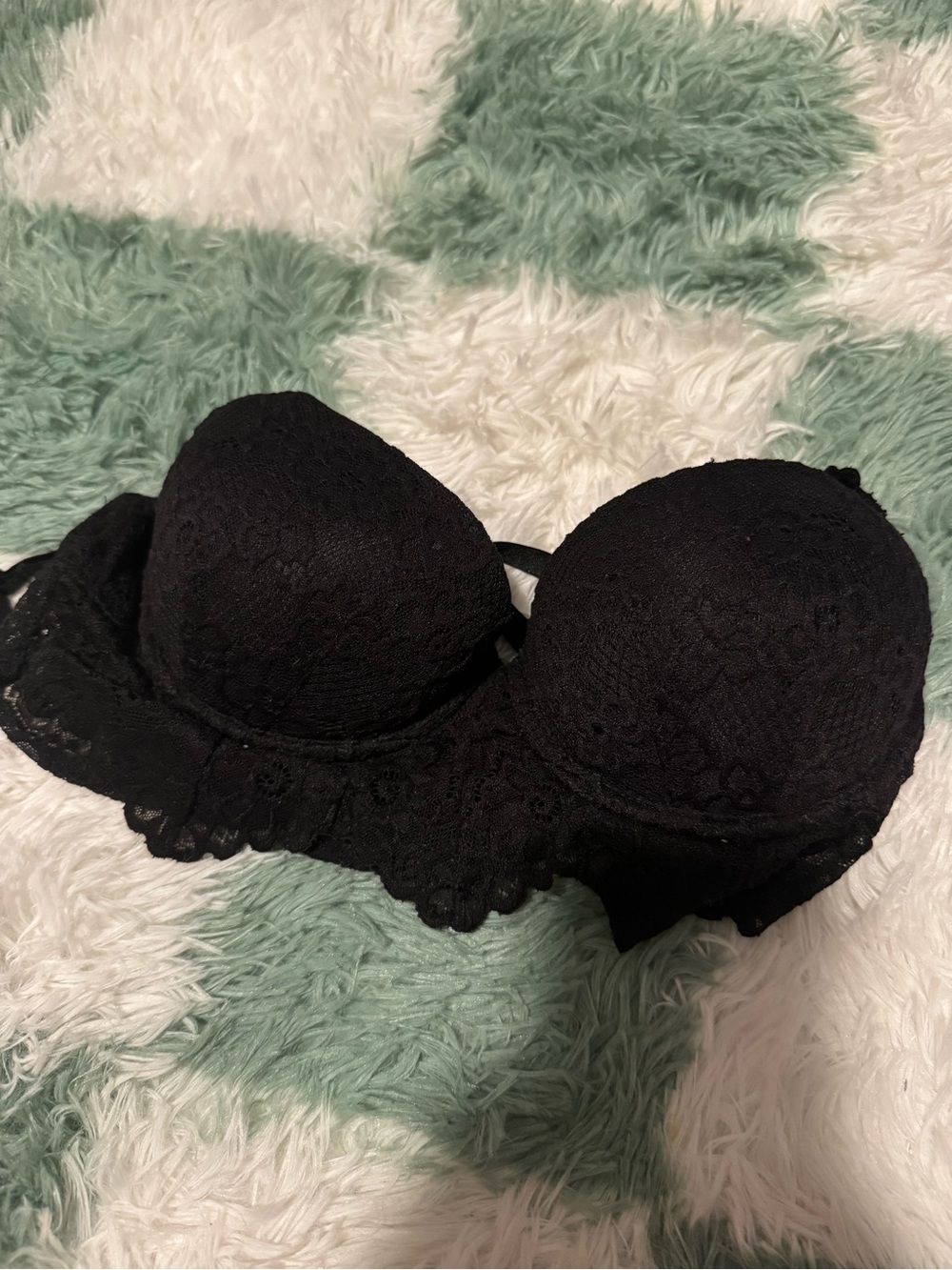 No Boundaries Black Lace Padded Push-Up Bra
